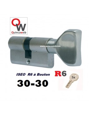 Cylindre 30-55 à bouton ISEO R6 - Meilleur prix