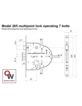 mesures serrure MULTLOCK