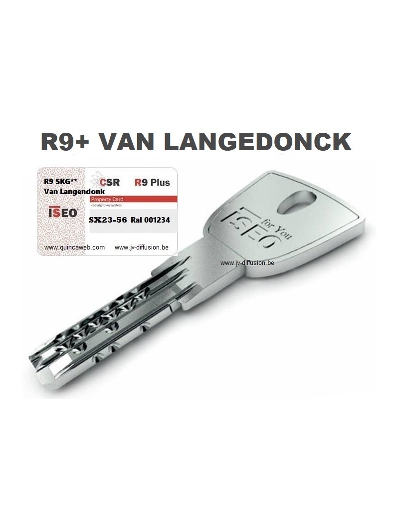 copie clé R9 Van Langendonck