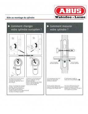 AMIG Cylindre 9800 BOUTON 80 (40-40) Laiton Poli