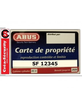 faire clé Abus suivant carte