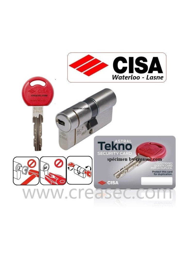 barillet Cisa 40x40mm barillet Cisa 40x40mm