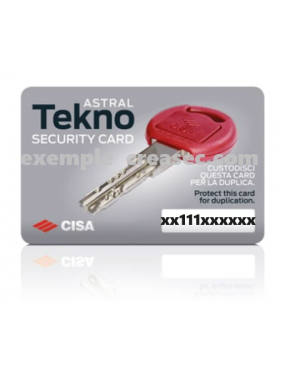 Carte Cisa Tekno