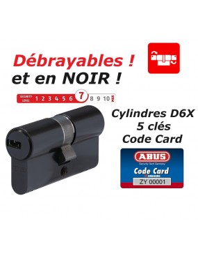 Cylindres ABUS D6x Noir
