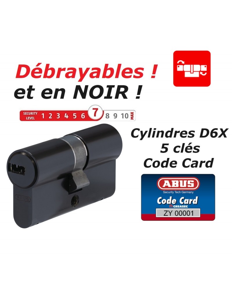 Cylindres ABUS D6x Noir