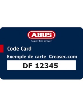 carte pour refaire clé ABUS