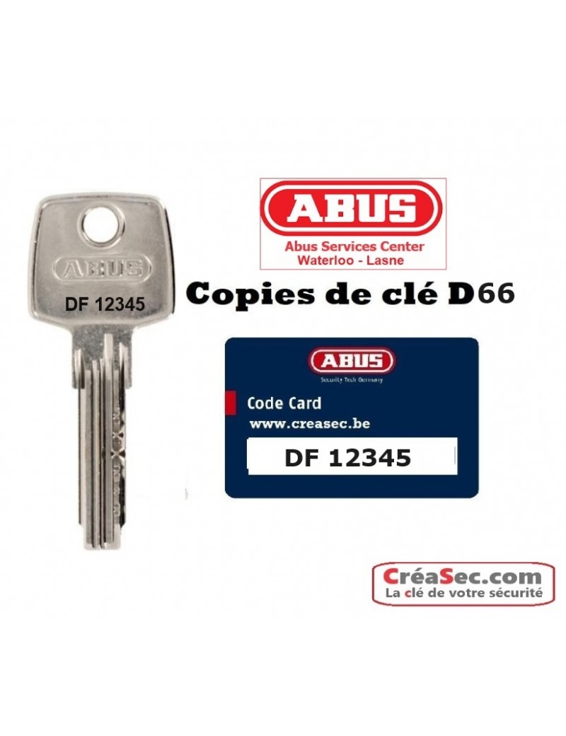 copie clé Abus D6