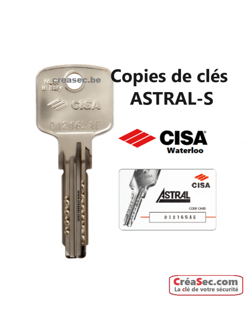 Faire une clé Cisa Astral Faire une clé Cisa Astral