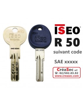 Copie de clé Iseo R50 code SAE