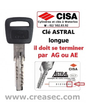 Faire une clé Cisa Astral Expert