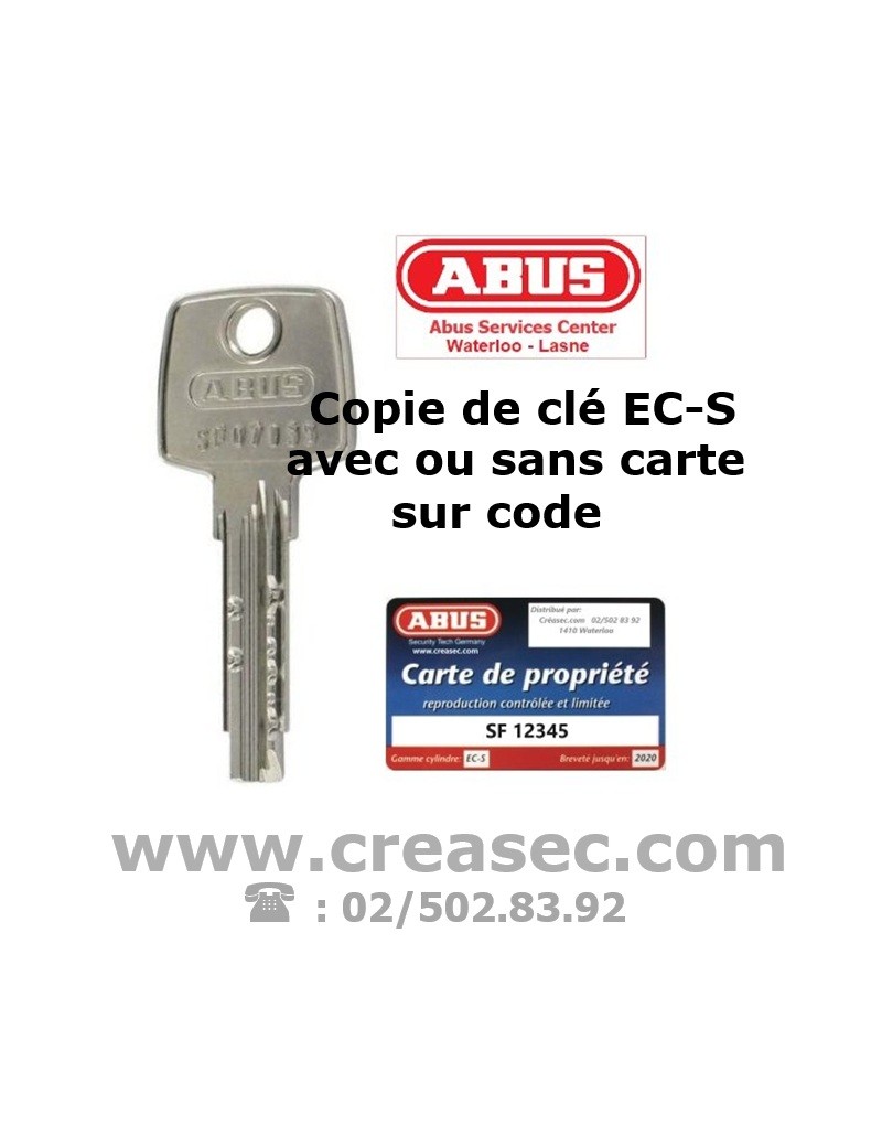 faire clé ABUS EC-S faire clé ABUS EC-S