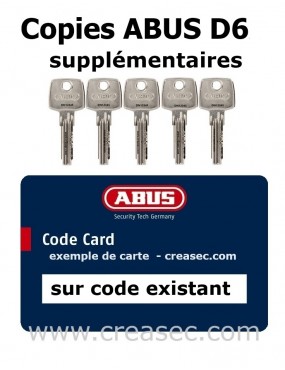 clés pour d6x sur code ZY xxxxx