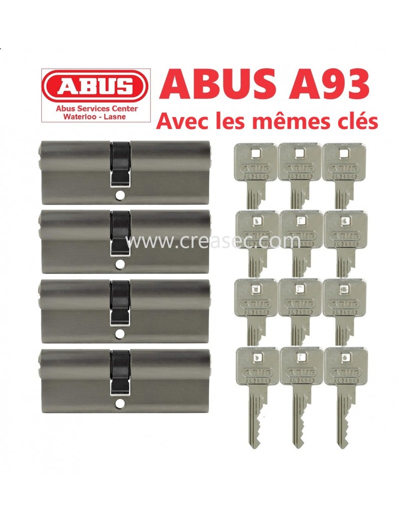 Cylindres débrayables même clé