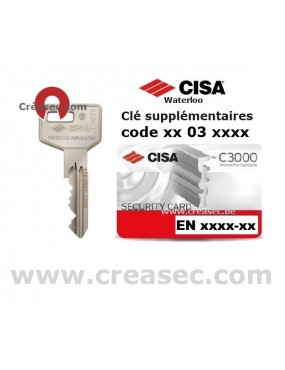 copie clé Cisa C3000