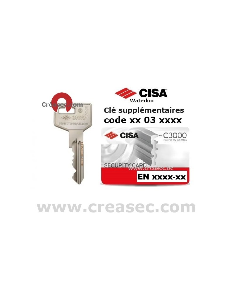 copie clé Cisa C3000