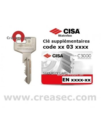 copie clé Cisa C3000