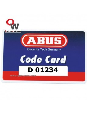code carte pour refaire des clés ABus D6