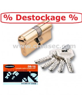 Barillet de securité avec 5 clés