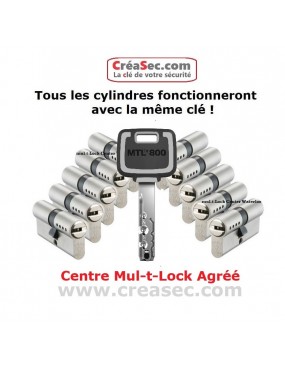 Barillet MTL800 à même combinaison