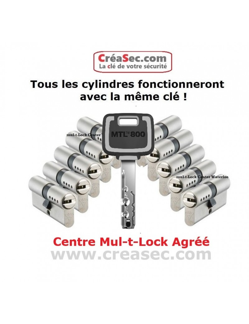 Barillet MTL800 à même combinaison