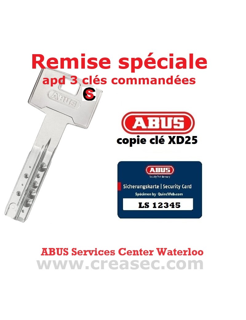 promotion clé ABUS XD25 Brico