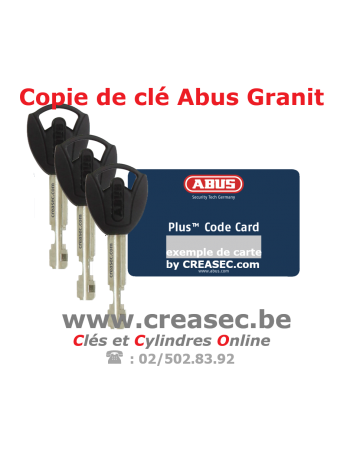 Prix copie cle abus Granit X Plus