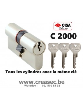 Cylindre Csa avec les mêmes clés